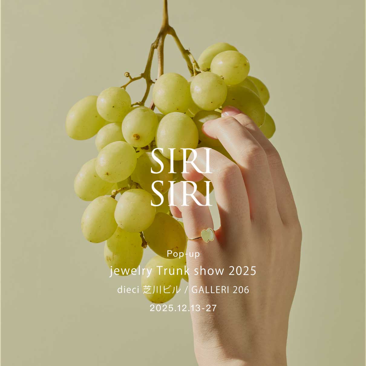 jewelry Trunk show at dieci芝川ビル2F (大阪)|12.13-27