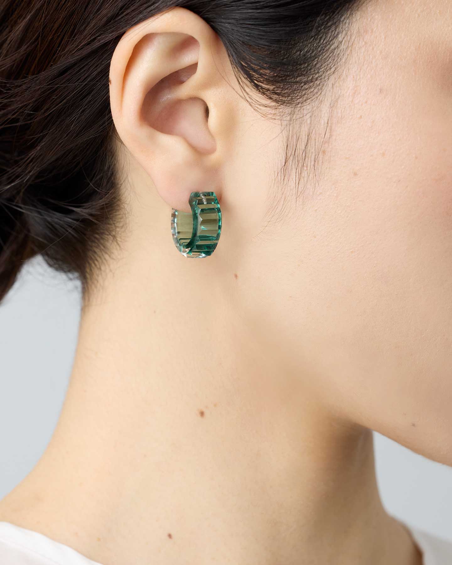 KIRIKO Earrings Stripe Teal – SIRI SIRI | シリシリ