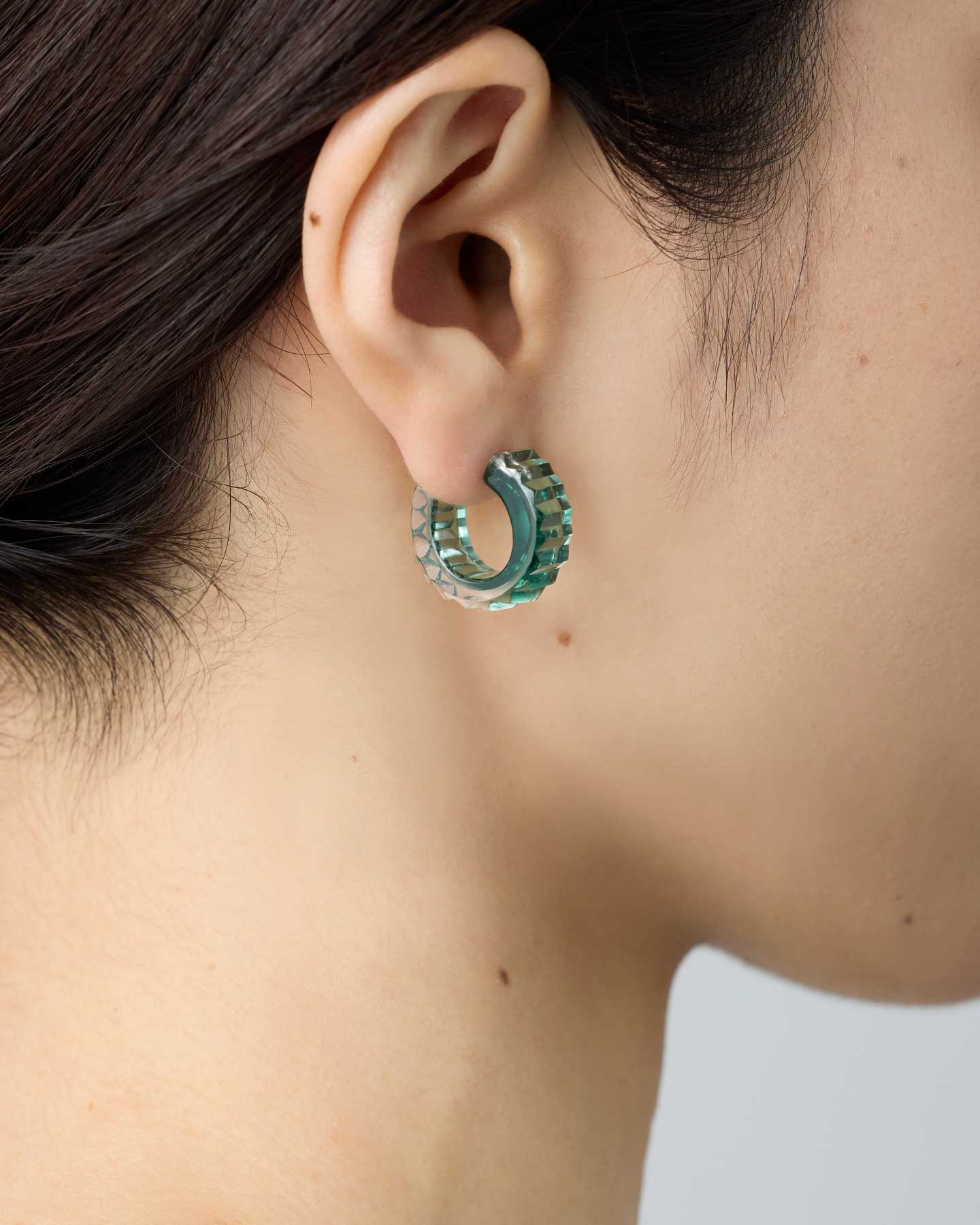 KIRIKO Earrings Stripe Teal – SIRI SIRI | シリシリ