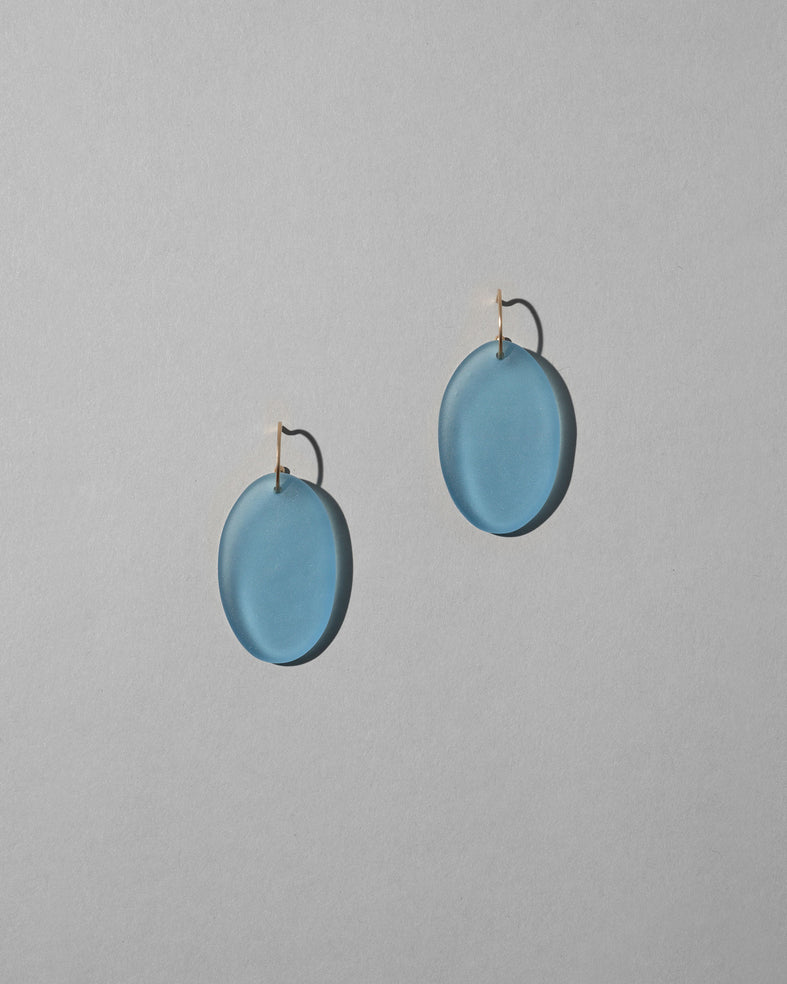 HOTOLI Earrings Oval BLUE