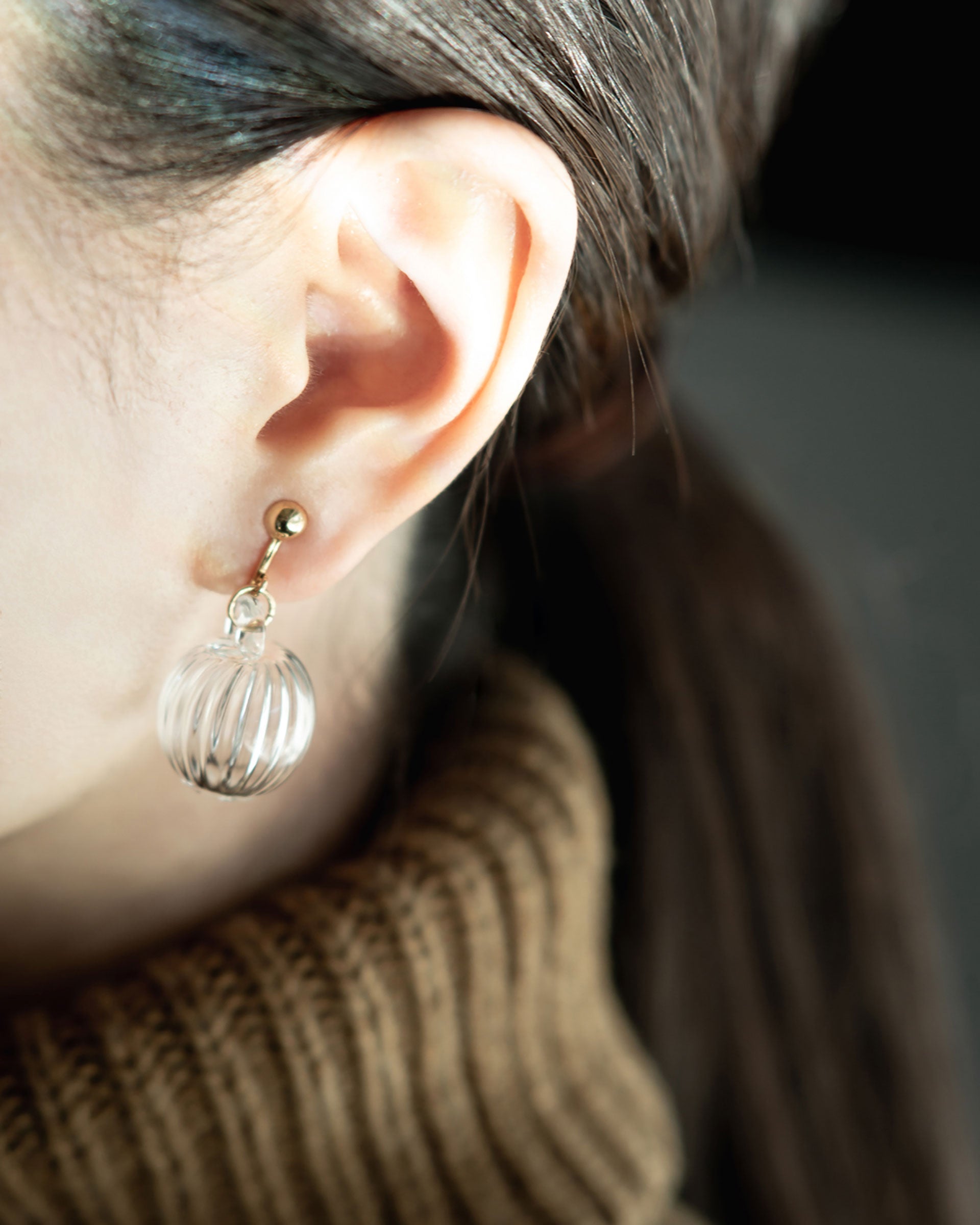 SIRISIRI CLASSIC Earrings SPHERE STRIPEsirisiri - ピアス(両耳用)